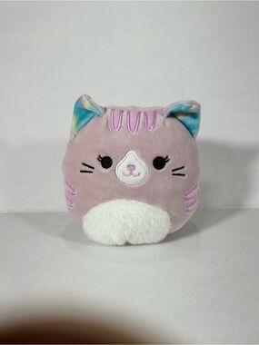 Squishmallows Pastel Pink Cat Plush with White Belly